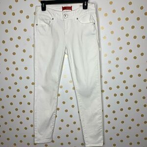 Guess emma fit mid rise skinny jeans white 29